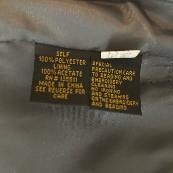 Moshita Couture maxi long blazer jacket topper dark pewter gray evening sz 20 - Picture 5 of 8